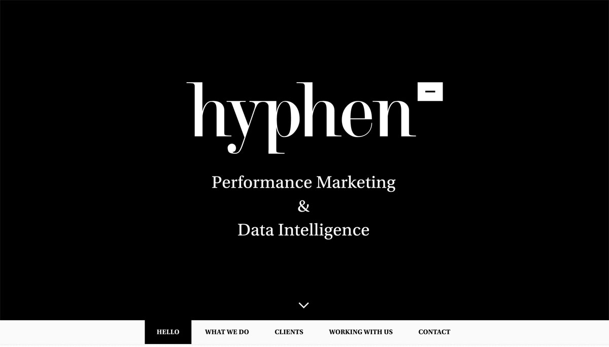 hyphen homepage screenshot desktop